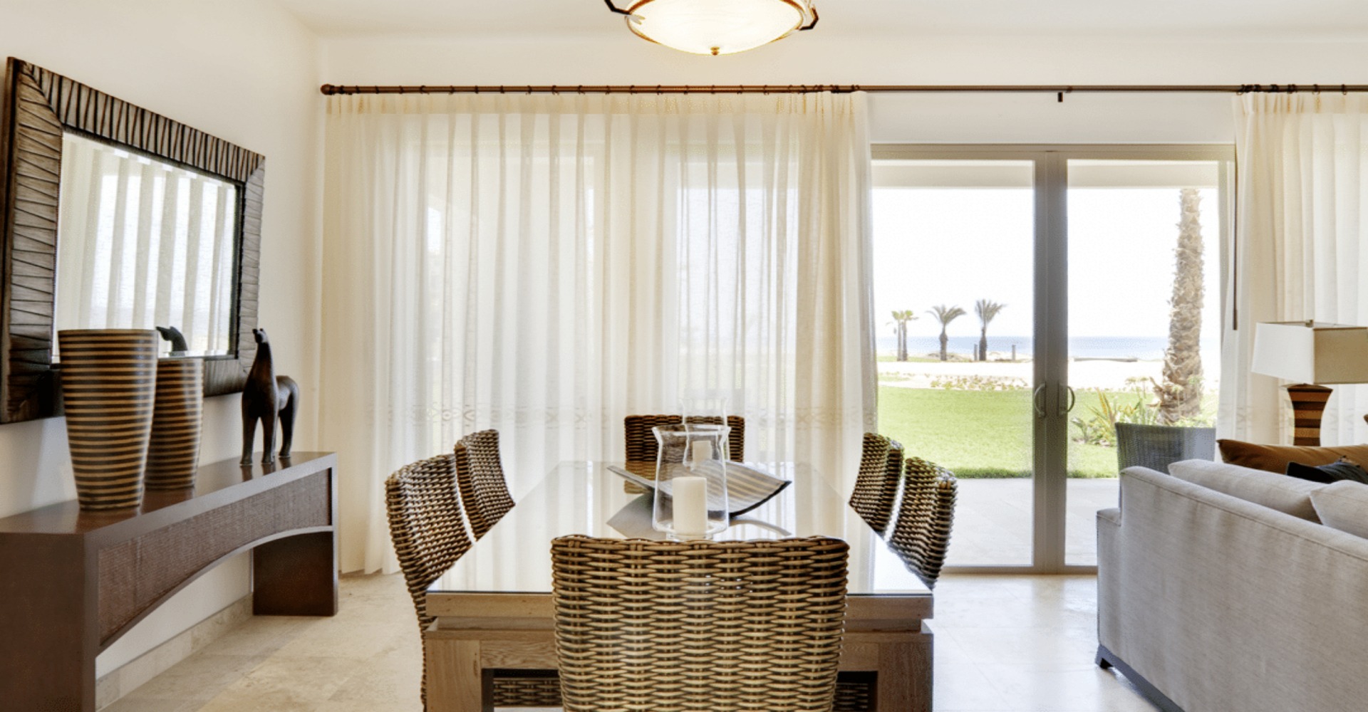 living room with sliding glass