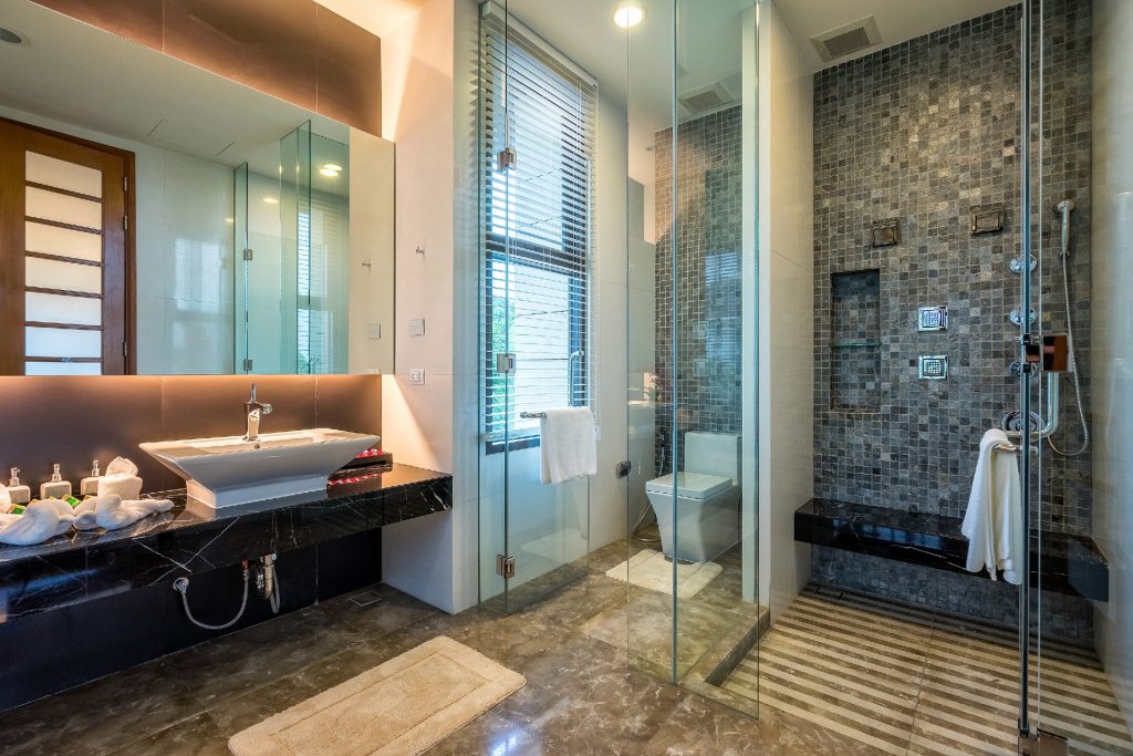 Glass shower doors