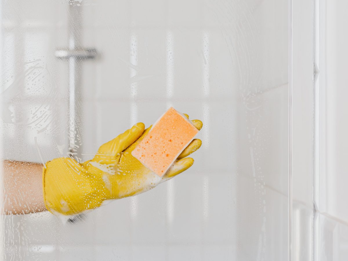 The best way to store clean shower glass